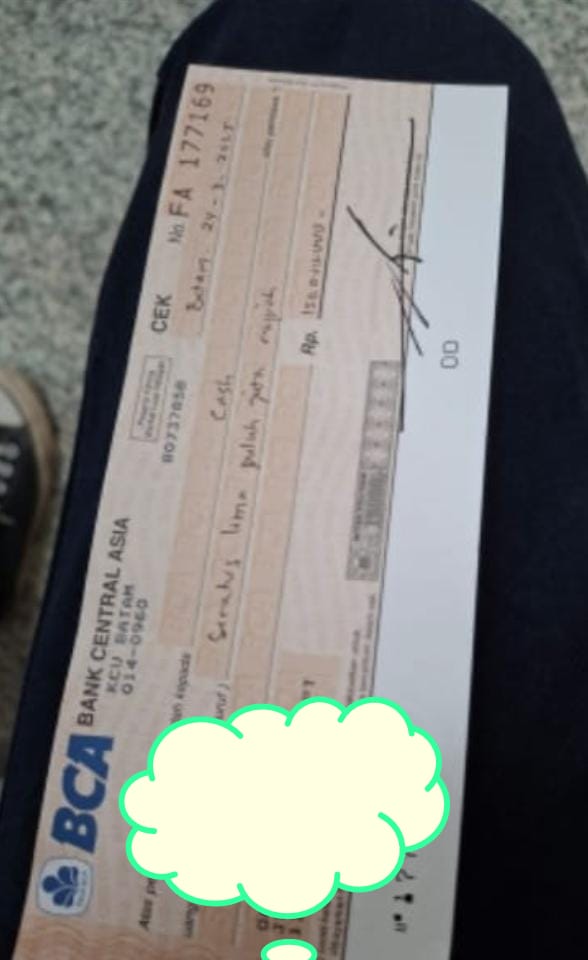Bukti Cek 